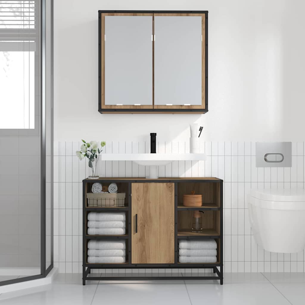 Wall Shelf with Shelf Wall-mounted Artisan Oak 65 x 20 x 60 cm
