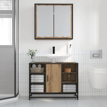 Wall Shelf with Shelf Wall-mounted Artisan Oak 65 x 20 x 60 cm
