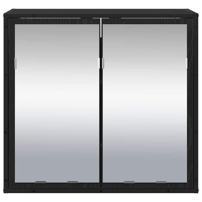 Wall Shelf with Shelf Wall-mounted Black Oak 65 x 20 x 60 cm