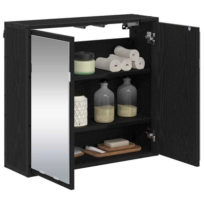 Wall Shelf with Shelf Wall-mounted Black Oak 65 x 20 x 60 cm