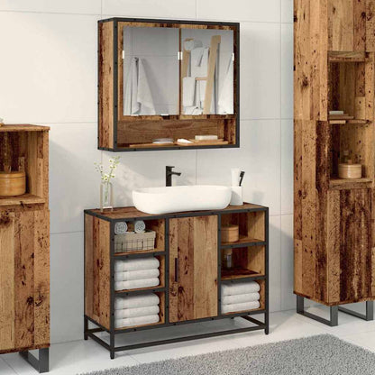 Wall Shelf with Shelf Wall-mounted Old Wood 65 x 20 x 60 cm