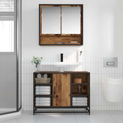 Wall Shelf with Shelf Wall-mounted Old Wood 65 x 20 x 60 cm