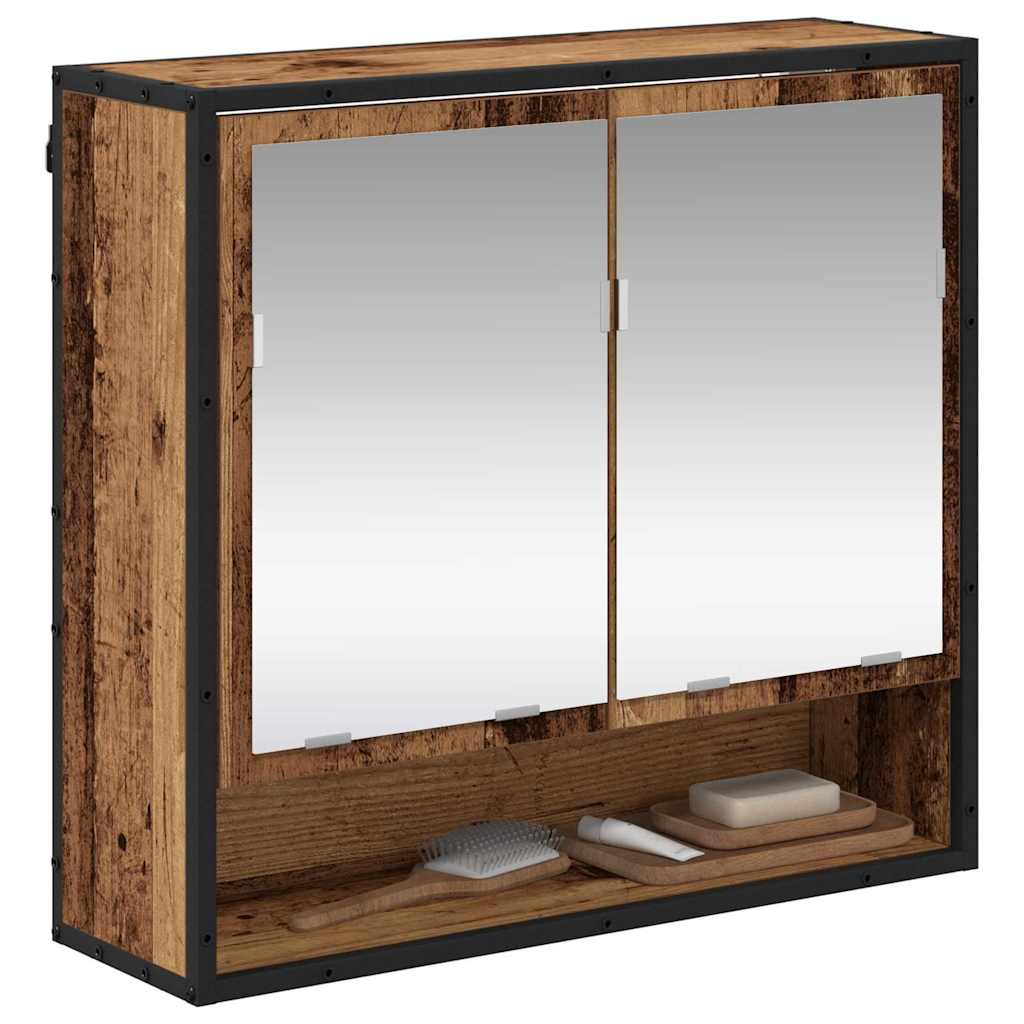 Wall Shelf with Shelf Wall-mounted Old Wood 65 x 20 x 60 cm
