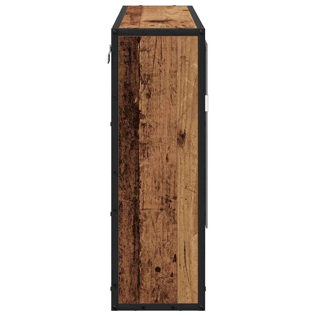 Wall Shelf with Shelf Wall-mounted Old Wood 65 x 20 x 60 cm