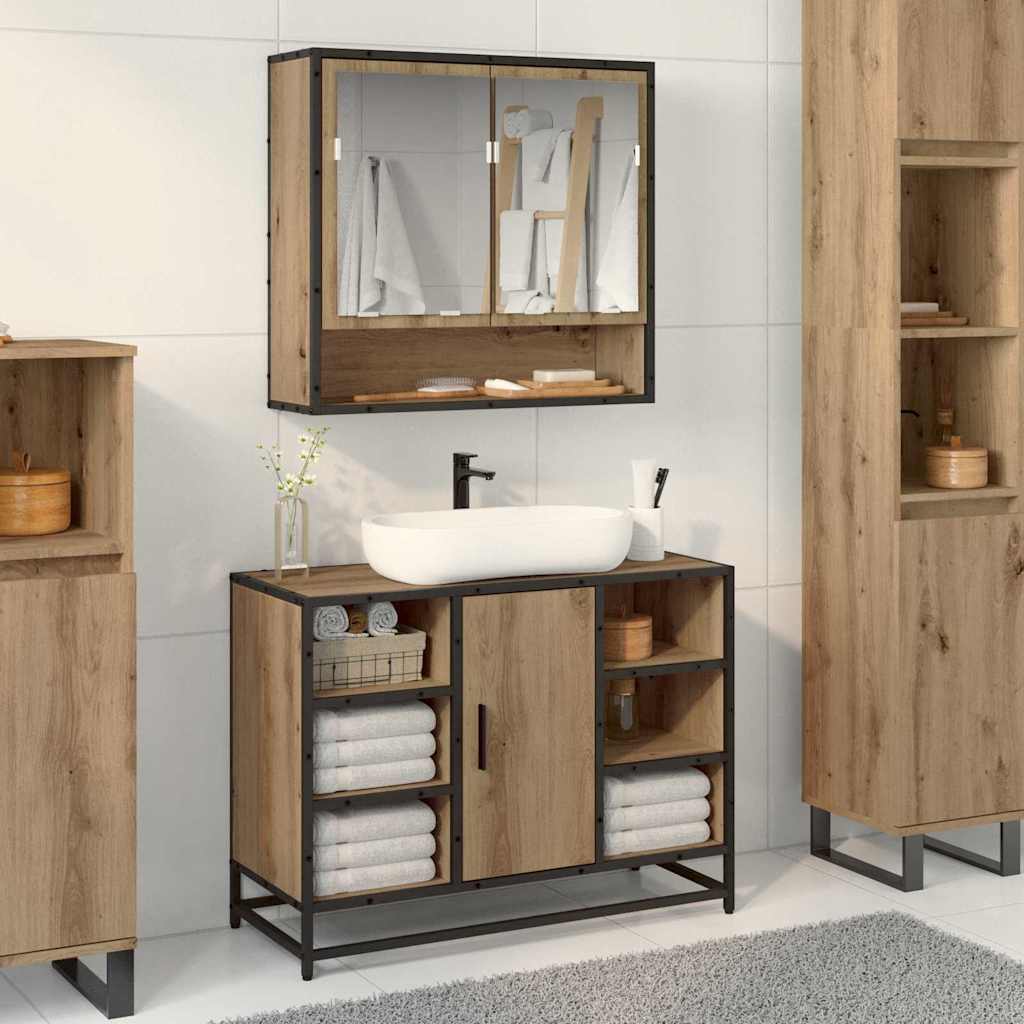 Wall Shelf with Shelf Wall-mounted Artisan Oak 65 x 20 x 60 cm