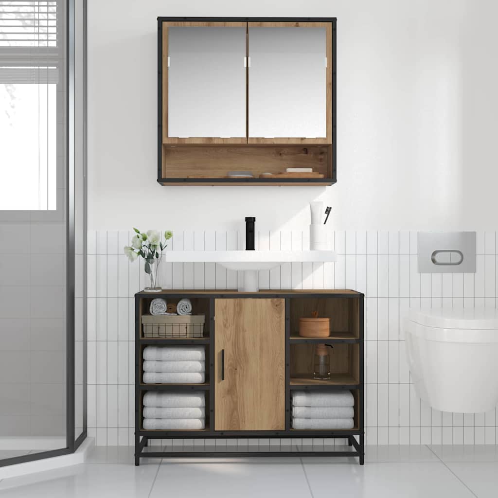Wall Shelf with Shelf Wall-mounted Artisan Oak 65 x 20 x 60 cm