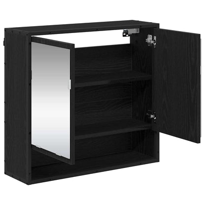 Wall Shelf with Shelf Wall-mounted Black Oak 65 x 20 x 60 cm