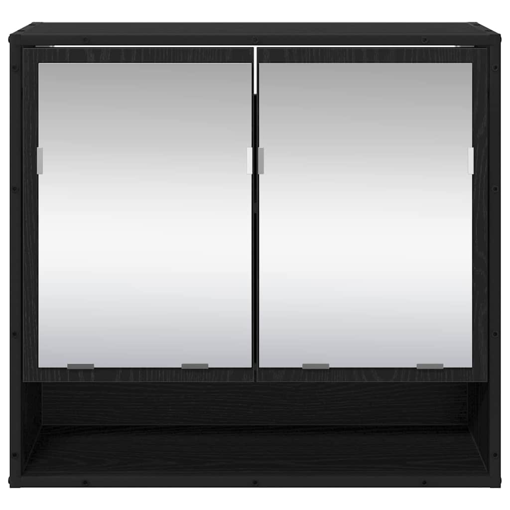 Wall Shelf with Shelf Wall-mounted Black Oak 65 x 20 x 60 cm