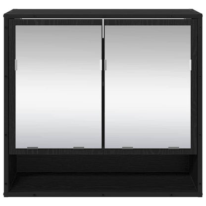 Wall Shelf with Shelf Wall-mounted Black Oak 65 x 20 x 60 cm