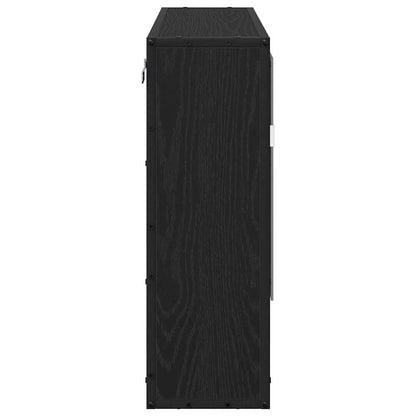 Wall Shelf with Shelf Wall-mounted Black Oak 65 x 20 x 60 cm