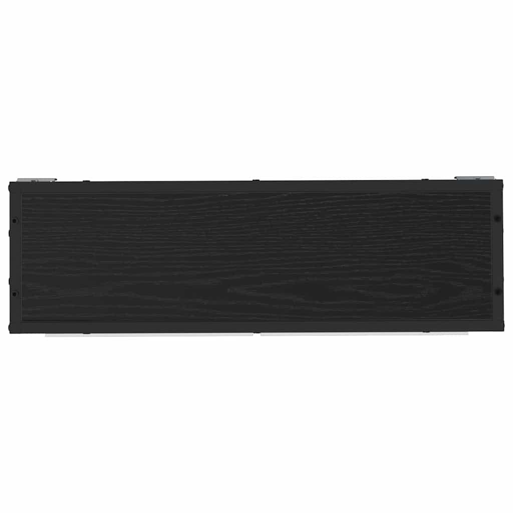 Wall Shelf with Shelf Wall-mounted Black Oak 65 x 20 x 60 cm