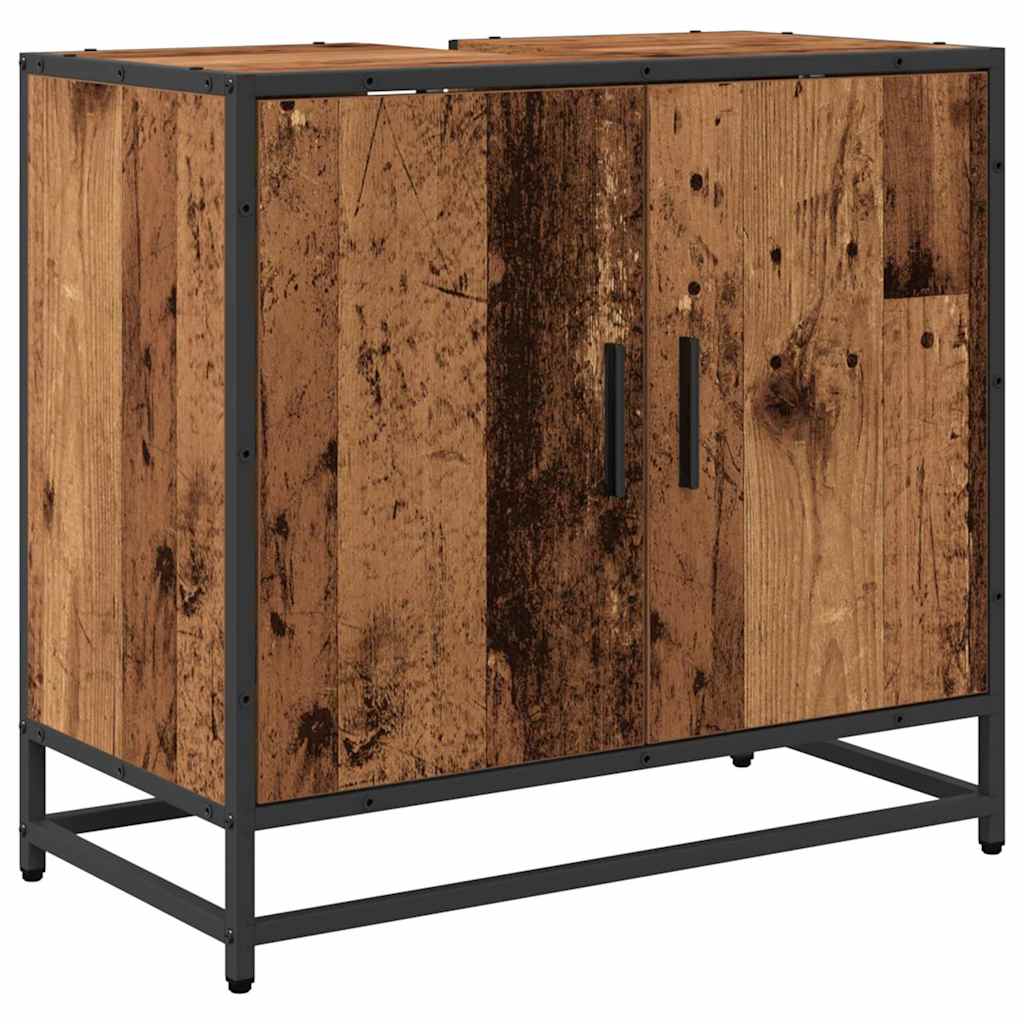 Bathroom Sink Cabinet Old Wood 65 x 33 x 60 cm Engineered wood
