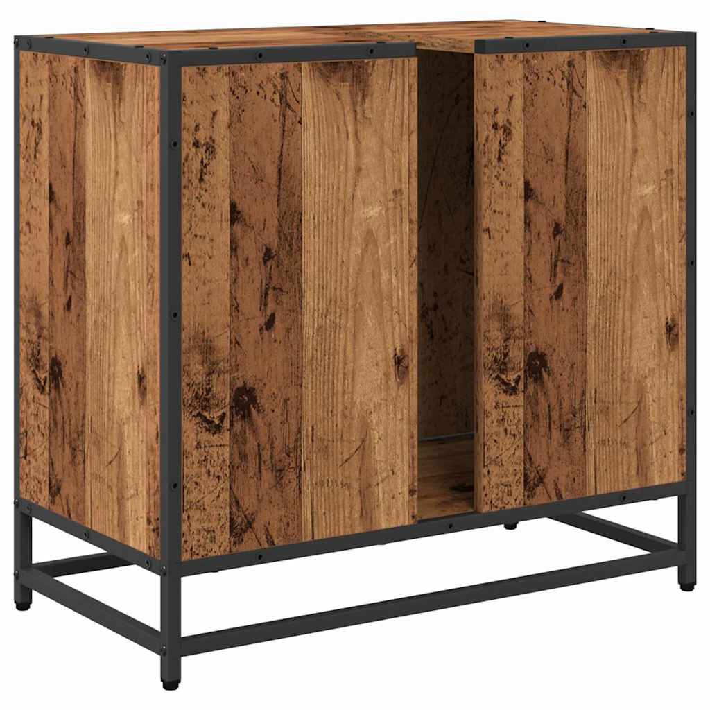 Bathroom Sink Cabinet Old Wood 65 x 33 x 60 cm Engineered wood