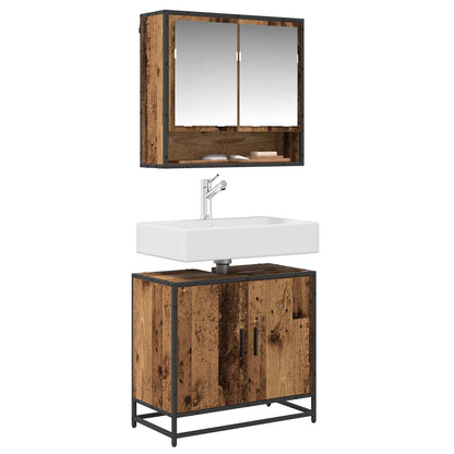 Bathroom Sink Cabinet Old Wood 65 x 33 x 60 cm Engineered wood