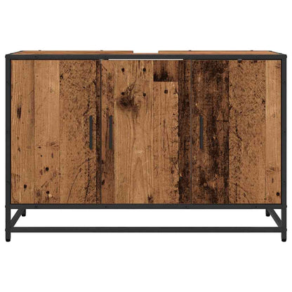 Bathroom Cabinet Old Wood 90 x 33 x 60 cm Engineered Wood