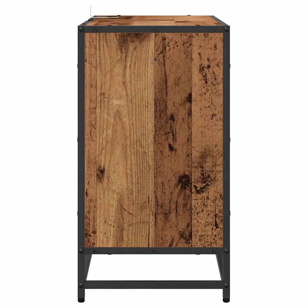 Bathroom Cabinet Old Wood 65 x 33 x 60 cm Engineered Wood