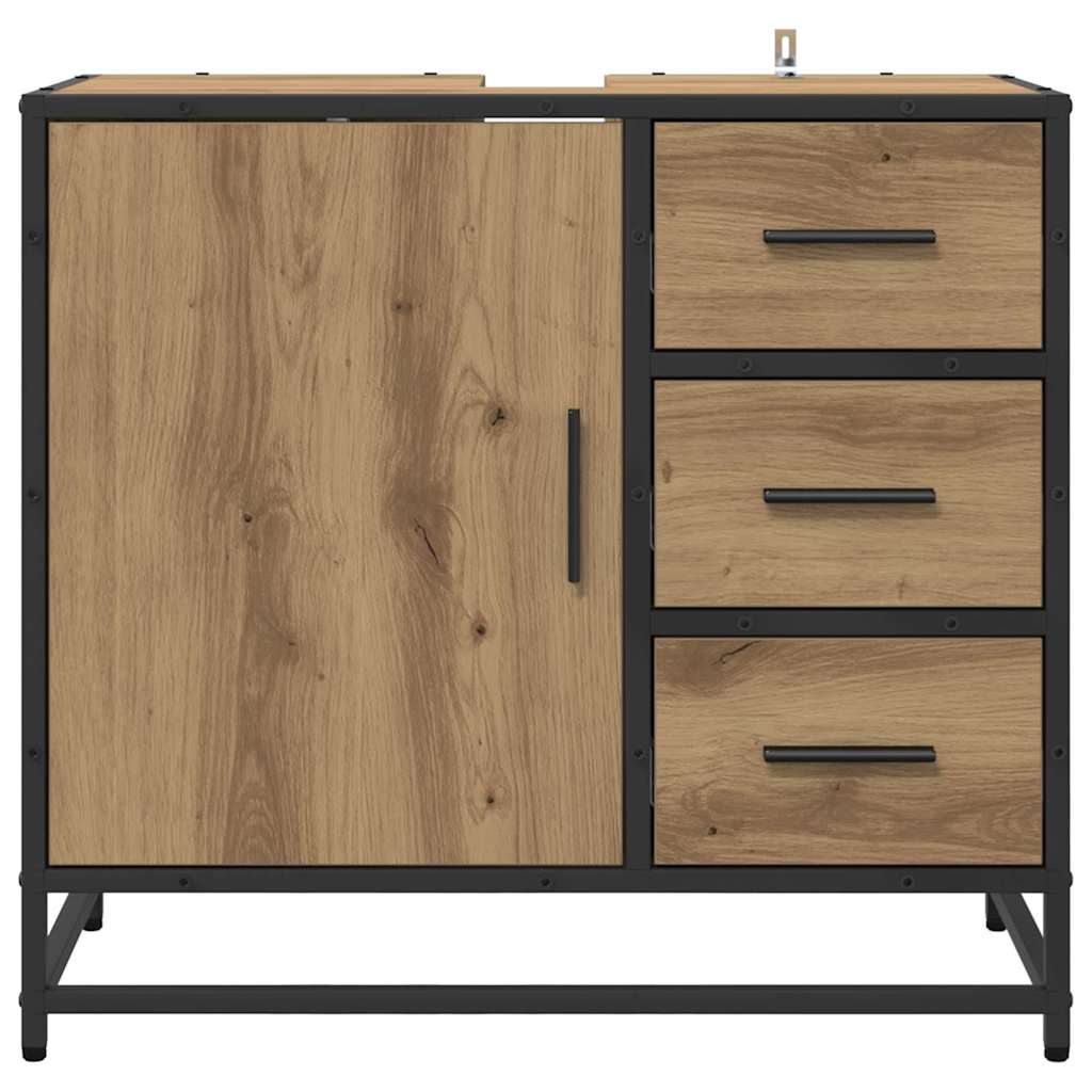 Bathroom Cabinet Artisan Oak 65 x 33 x 60 cm Engineered Wood