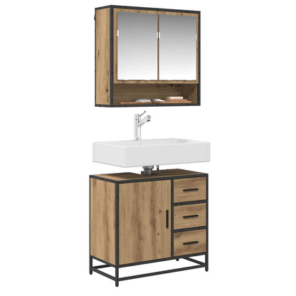 Bathroom Cabinet Artisan Oak 65 x 33 x 60 cm Engineered Wood