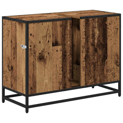 Bathroom Cabinet Old Wood 80 x 33 x 60 cm Engineered Wood