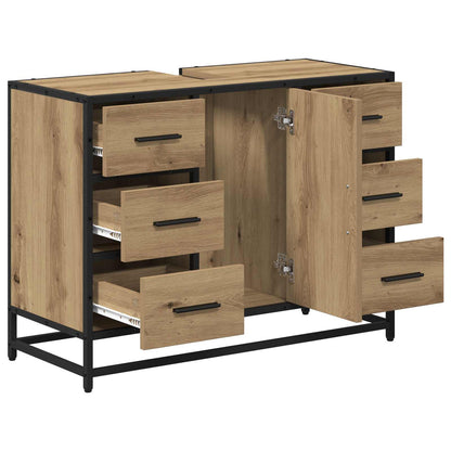 Bathroom Cabinet Artisan Oak 80 x 33 x 60 cm Engineered Wood