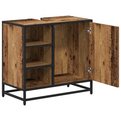 Bathroom Cabinet Old Wood 65 x 33 x 60 cm Engineered Wood