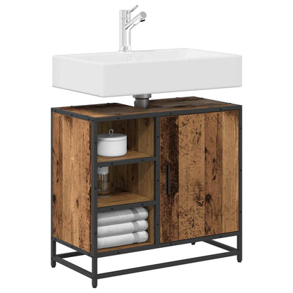 Bathroom Cabinet Old Wood 65 x 33 x 60 cm Engineered Wood