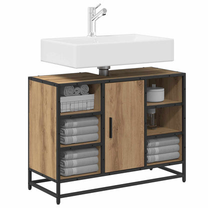 Bathroom Cabinet Artisan Oak 80 x 33 x 60 cm Engineered Wood