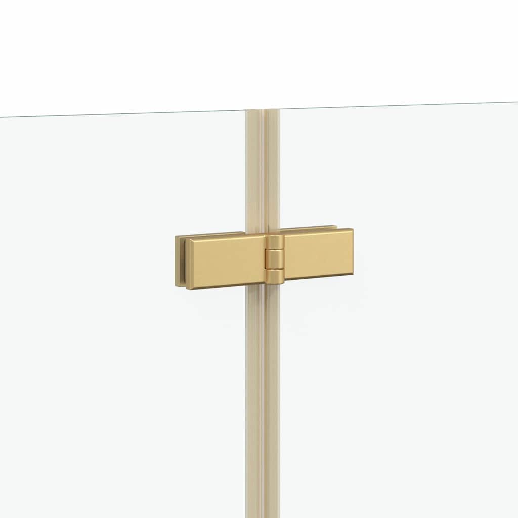 Shower Enclosure Gold 120 x 68 x 130 cm ESG Glass and Aluminium