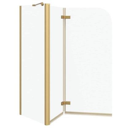 Shower Enclosure Gold 120 x 68 x 130 cm ESG Glass and Aluminium
