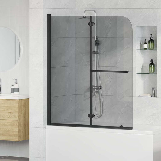Shower Enclosure Dark Transparent 120 x 140 cm