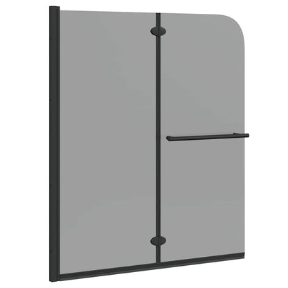 Shower Enclosure Black 95 x 140 cm ESG Glass and Aluminium
