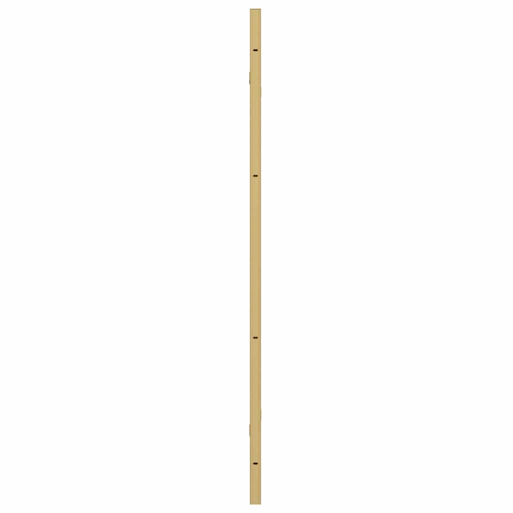 Shower Enclosure Gold 130 x 138 cm ESG Glass and Aluminium