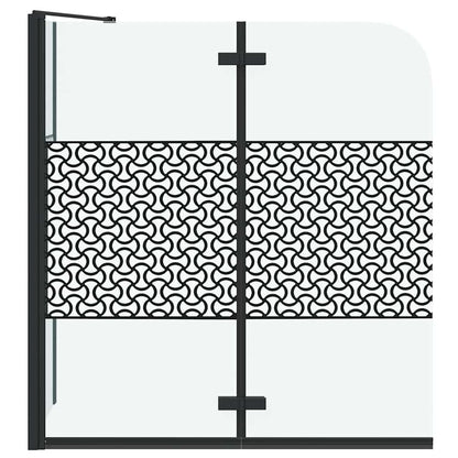 Bath Enclosure Geometric Manual Black 120 x 67 x 129 cm