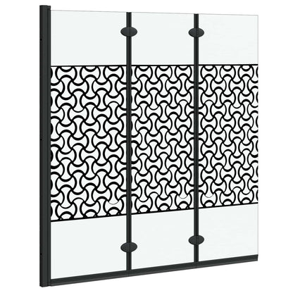 Shower Enclosure Manual Black and Transparent 130 x 130 cm
