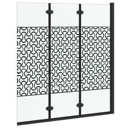 Shower Enclosure Manual Black and Transparent 130 x 130 cm