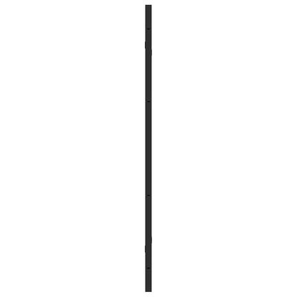 Shower Enclosure Black 130 x 138 cm ESG Glass and Aluminium