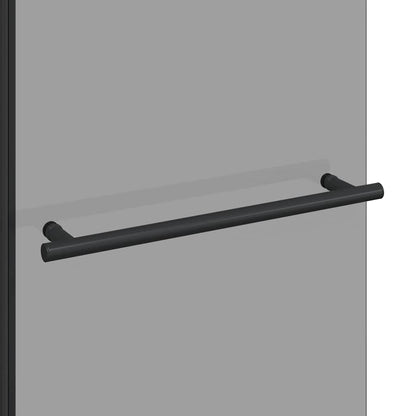 Bi-Folding Shower Enclosure Dark Transparent 120 x 67 x 129 cm