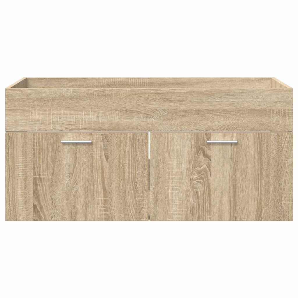 Sink cabinet with Storage with Door Sonoma Oak Engineered Wood