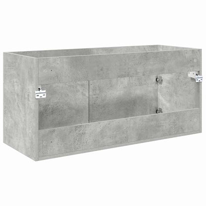Sink cabinet with Storage Concrete Grey Engineered Wood