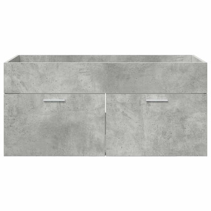 Sink cabinet with Storage Concrete Grey Engineered Wood
