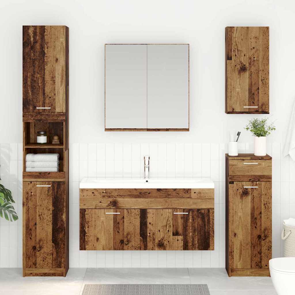 Sink cabinet with Storage with Door Old Wood Engineered Wood