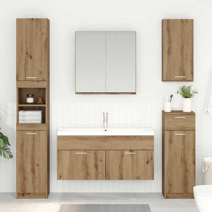 Sink cabinet with Storage with Door Artisan Oak Engineered Wood