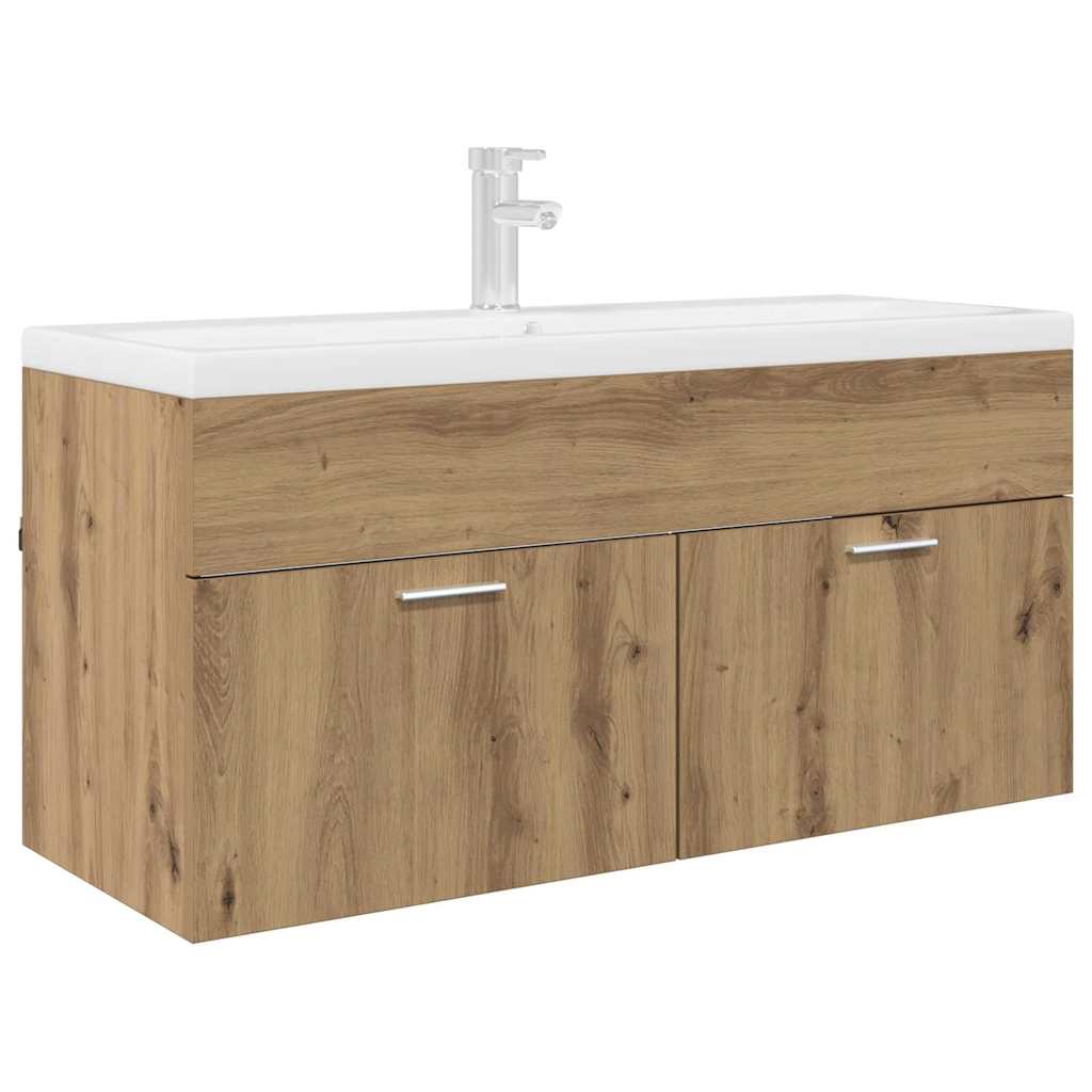 Sink cabinet with Storage with Door Artisan Oak Engineered Wood