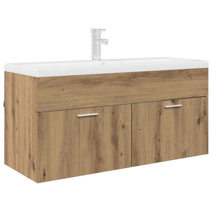 Sink cabinet with Storage with Door Artisan Oak Engineered Wood