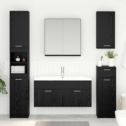 Sink cabinet with Storage with Door Black Oak Engineered Wood