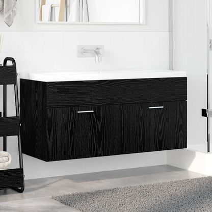 Sink cabinet with Storage with Door Black Oak Engineered Wood