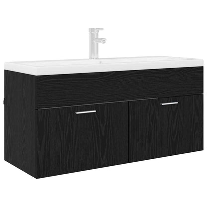 Sink cabinet with Storage with Door Black Oak Engineered Wood