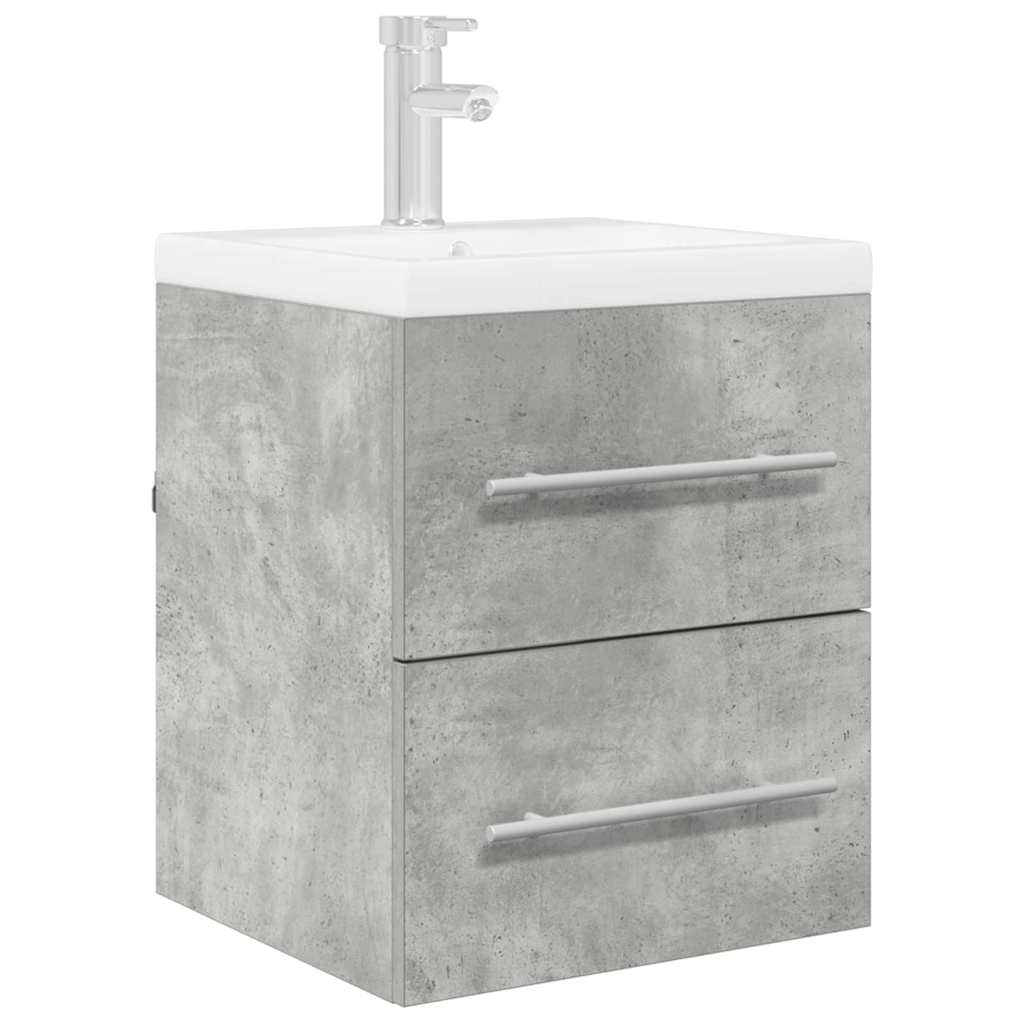 Sink cabinet Concrete Grey 38.5 x 41 x 48 cm Engineered Wood
