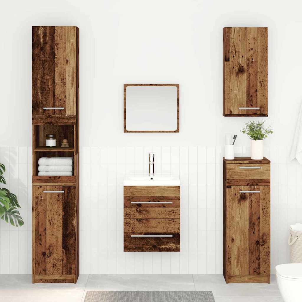 Sink cabinet Old Wood 38.5 x 41 x 48 cm Engineered Wood