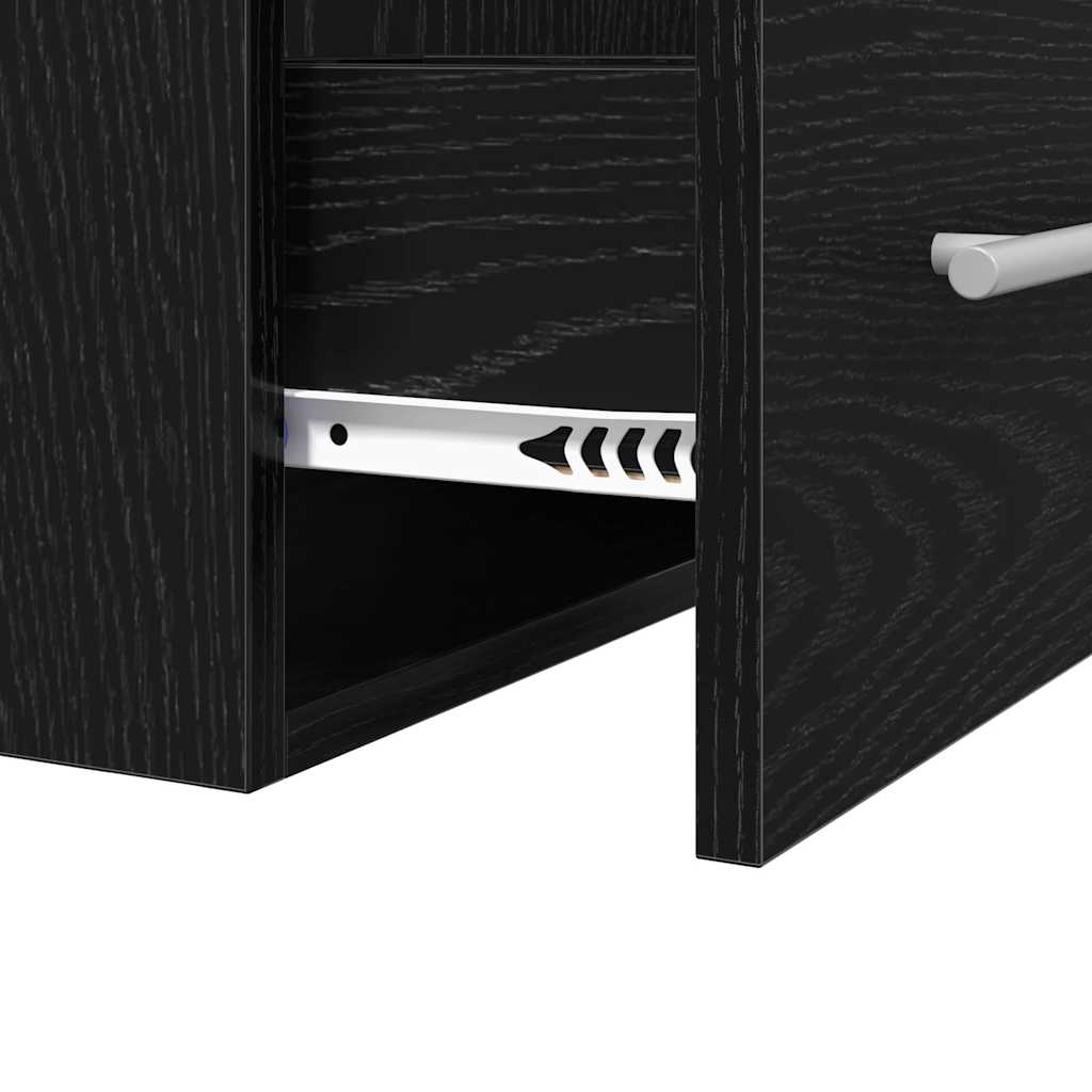 Sink cabinet Black Oak 38.5 x 41 x 48 cm Engineered Wood